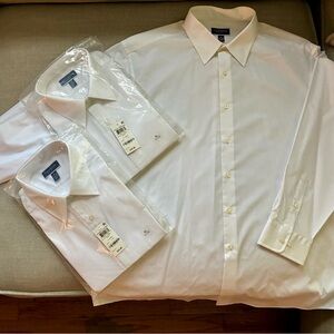 Club Room White Dress Shirt bundle of 2
